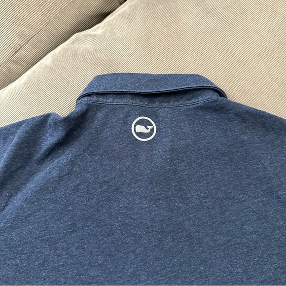 Jim Nantz Vineyard Vines Polo Shirt Men’s L Navy Blue Sleeve Golf Club Logo - Picture 7 of 9
